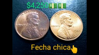 increíble 1982 no mint Mark 💵💵👆valor centavo Lincoln [upl. by Bernt]