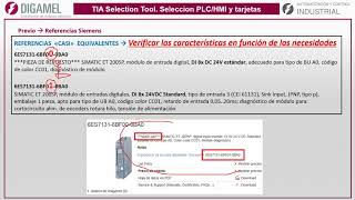 Seleccionar PLCHMI y tarjetas con TIA Selection Tool Siemens  DIGAMEL [upl. by Nnylirehs672]