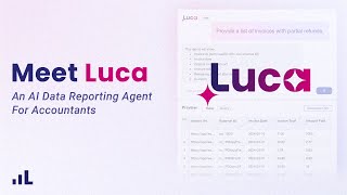 Meet Luca An AI Data Reporting Agent For Accountants [upl. by Eneloj]