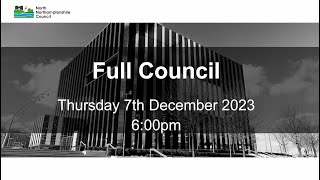 Full Council  7th December 2023 [upl. by Trebeh]