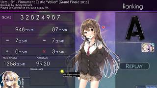 osu  Cookiezi  BMS Uetsu Shi  Firmament Castle quotVelierquot Grand Finale 2013 HDHR 9920 3❌ 1 [upl. by Hoban]