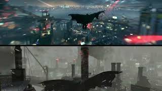 Batman Arkham Origins vs Arkham Knight Grapnel Boost [upl. by Tristas]