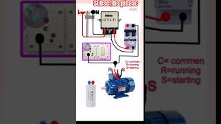 Ghar wiring conection and motor Conection shorts electrical electrician electronic electric [upl. by Armitage725]