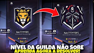 NIVEL DA GUILDA NO FREE FIRE NÃO SOBE APRENDA A RESOLVER  COMO RESOLVER BUG DA GUILDA QUE NÃO SOBE [upl. by Silohcin336]