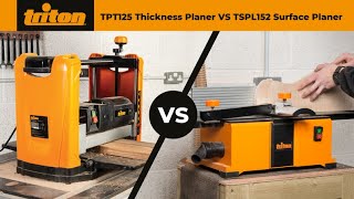 Triton TPT125 Thicknesser amp TSPL152 Surface Planer  Jointer – A Comparison Guide [upl. by Norward]