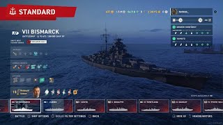 World of Warships Legends Bismarck VII  Notwalk [upl. by Denton]