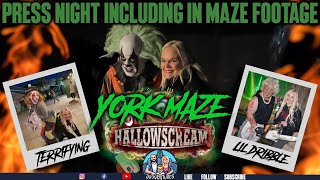 Hallowscream York Maze 2023 Press Night  Footage Inside All Mazes [upl. by Maclaine605]