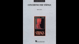 Concertino for Strings by John Cacavas Orchestra  Score and Sound [upl. by Millard]