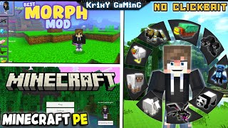 BEST MORPH MOD FOR MINECRAFT PE  SHAPESHIFTER MOD FOR MCPE  2023 [upl. by Adda]