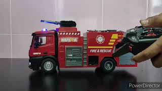 UNBOXING HUINA TOYS TRUCK FIRE N RESCUE 1562 [upl. by Nolham991]