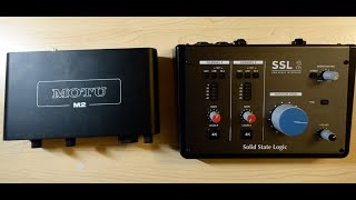 MOTU M2 VS Solid State SSL2 [upl. by Ahsiuqat]