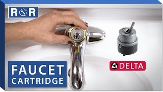 How to Replace the Cartridge in a Single Handle Delta Faucet  Repair amp Replace [upl. by Drofhsa]