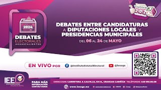 Debate entre candidaturas a la Presidencia Municipal de Pabellón de Arteaga [upl. by Odin]