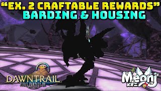 FFXIV Dawntrail Second Extreme Trial Housing amp Barding  Contains Spoilers [upl. by Namharludba]