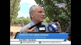 SAN MARTÍN RAÚL RUFEIL  Operativo Lobesia Botrana en Montecaseros [upl. by Nace]