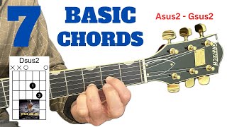 Sus 2 Chords Easy Ways to Play learnguitar guitar [upl. by Ennayehc647]