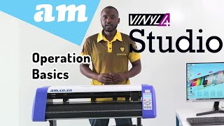 Vinyl4 Studio Vinyl Cutter Operation SpeedForce Adjustment Loading Vinyl Roll and Blade Settings [upl. by Cantlon584]