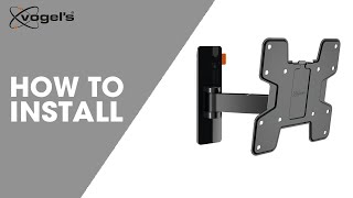 WALL 3125 WALL 3145  How to install  FullMotion TV wall mounts  Vogel’s [upl. by Neraa]