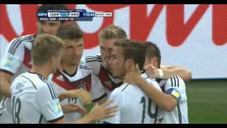 Mario Götze Germany vs Argentina 2014 FIFA World Cup Goal [upl. by Saidee]