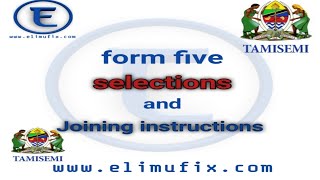 form five selection 2024 to 2025 tamisemi  waliochaguliwa kidato cha tano na vyuo 20242025 [upl. by Benedetta]