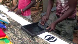 Ghana Tour July 2011 Adinkra Experience at Ntonso [upl. by Hildegarde404]