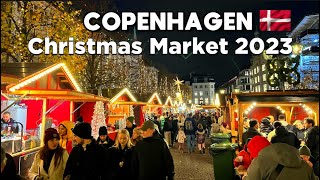 4K MAGICAL COPENHAGEN CHRISTMAS MARKET WALKING TOUR 2023  JULEMARKED DENMARK [upl. by Tades]