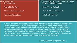 Overview of the five main string theories Type I Type IIA Type IIB heterotic string theory and Mtheo [upl. by Whorton811]