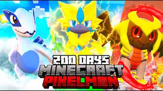 200 Days In BABY LEGENDARY PIXELMON Minecraft Pokémon [upl. by Adnalor]