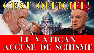 SCHISME  Le Vatican ACCUSE OFFICIELLEMENT Viganò et lErreur Épocale de François [upl. by Robyn]