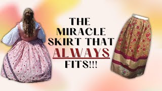 The Adjustable Skirt that Always Fits ANY Size  Beginner Sewing Tutorial [upl. by Ursel246]