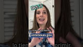 ¡Fechas Importantes para Votar en Texas 🗓️ ¡No te las pierdas [upl. by Wilhide]