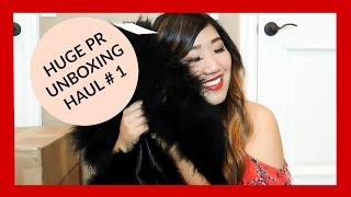 HUGE PR UNBOXING 1  MISSMISSCHELLE [upl. by Marybella]