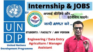 Internship and Jobs by UNDP United Nations Development Programme jobs internships ajaycreation [upl. by Sire]