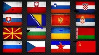 Anthems of Slavic countries  Hymny slovanských štátov  HQ [upl. by Oderfigis]