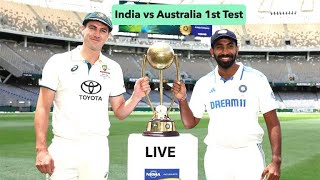 Live  india vs australia 1st test day 2 live  ind vs aus live match today IndvsAus bgt bgtlive [upl. by Cote]