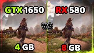 GTX 1650 vs RX 580  Test in 10 Games [upl. by Humph]