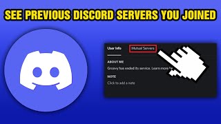 How To See Previous Discord Servers You Joined 2024 [upl. by Dranik]