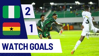 GHANA VS NIGERIA12WAFU U20 FINALGOALSampHIGHLIGHTS [upl. by Analahs]