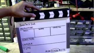 Homemade Clapper BoardFilm Slate Movie Making Tools [upl. by Ecile]