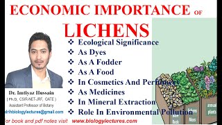 Economic Importance of Lichens as food perfume medicines spices pollution indicators [upl. by Senhauser177]