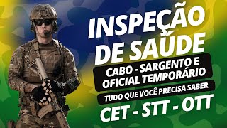 INSPEÇÃO DE SAÚDE  CABO SGT E OFICIAL TEMPORÁRIO DO EXÉRCITO  Tudo que você precisa saber [upl. by Azriel]