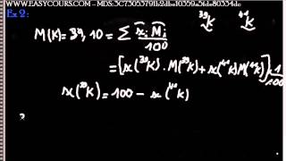 5  Exercice 2 labondance  Atomistique S1 [upl. by Annaujat]