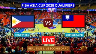 Philippines Vs Chinese Taipei LIVE Score UPDATE Gilas Pilipinas Basketball Asia Cup 2025 Qualifiers [upl. by Naira]