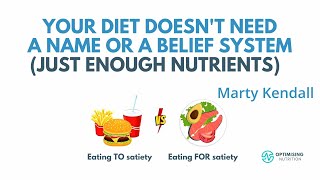 Marty Kendall presentation Your diet doesnt need a name or a belief system just enough nutrients [upl. by Lorenzana]