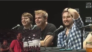 MurderofBirds RWBY Panel Question RTX 2016 [upl. by Ahsie]