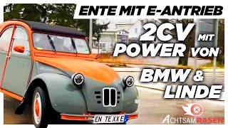 Elektro Ente ⚡️🦆⚠️ 2CV mit EPower Umbau von BMW und Linde [upl. by Raddi42]