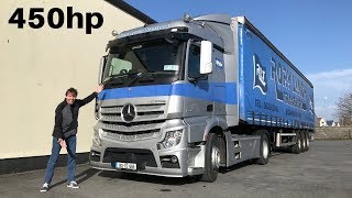 2018 MercedesBenz Actros 1845 Full Tour amp Test Drive Night Run [upl. by Atinihc]