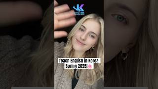 Spring App Deadline is November 24th🌸 Kolaris KolarisRecruitment Hagwon livingabroad Korea [upl. by Atalayah973]