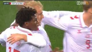 Gustav Isaksen Goal Switzerland vs Denmark 22 All Goals and Extended Highlights [upl. by Skoorb495]