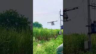 Agriculture drone sprayer in action technology agriculture drone [upl. by Madden]